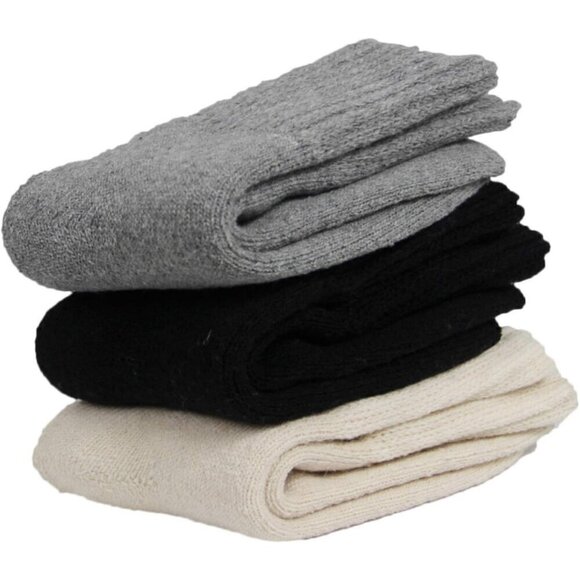 ❤️Socks for Women Winter Solid Thick Warm Socks Cozy Crew Socks - Picture 2 of 6